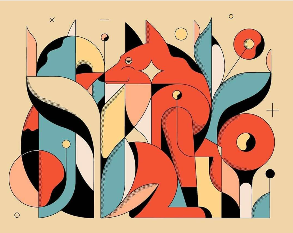 Ilustración con Formas Geométricas: Diseña Arte Simple y Elegante